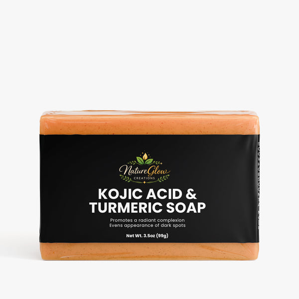 Kojic Acid & Turmeric Soap – Brightening & Even Skin Tone Bar