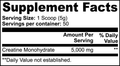 Creatine Monohydrate Powder – 5g Unflavored for Strength & Muscle | 50 Servings