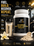 Whey Protein Isolate Vanilla – 25g High Protein Muscle Recovery Powder 28.4oz