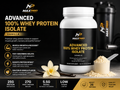 Whey Protein Isolate Vanilla – 25g High Protein Muscle Recovery Powder 28.4oz